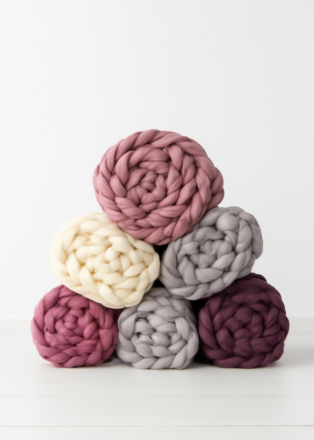 Wool Hand Knit Chunky Blanket