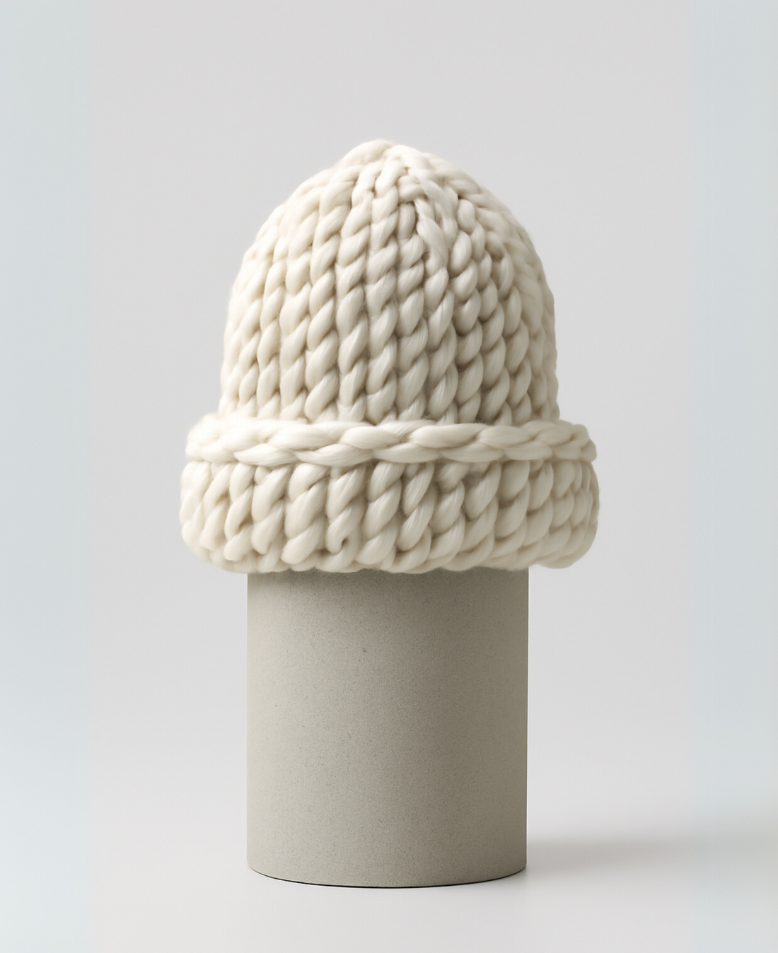 Wool Hand Knit Beanie